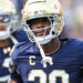 Benjamin Morrison may have played his last game for Notre Dame. (James Black/Icon Sportswire via Getty Images)