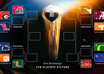 Here's what the College Football Playoff picture looks like ahead of Week 7. (Taylar Sievert/Yahoo Sports)