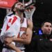 Oct 15, 2024; New York, New York, USA; New York Knicks guard Landry Shamet (44) heads to the locker room after an injury during the second half against the Charlotte Hornets at Madison Square Garden.