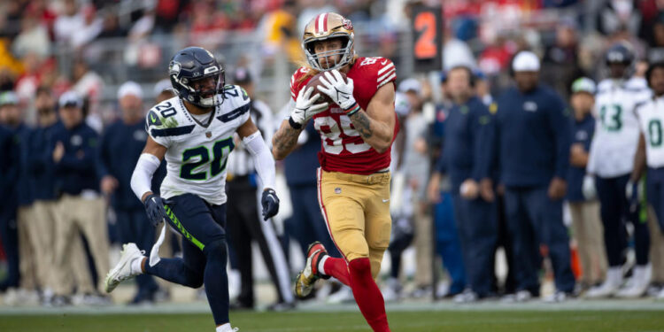 George Kittle and the San Francisco 49ers are off to a disappointing 2-3 start. (Photo by Michael Zagaris/San Francisco 49ers/Getty Images)