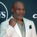 Jul 12, 2023; Los Angeles, CA, USA; Mike Tyson arrives on the red carpet before the 2023 ESPYS at the Dolby Theatre. Mandatory Credit: Kirby Lee-USA TODAY Sports