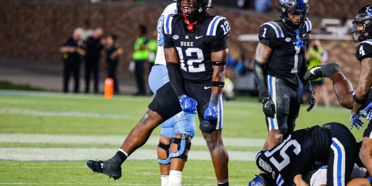 NCAA Football: North Carolina at Duke