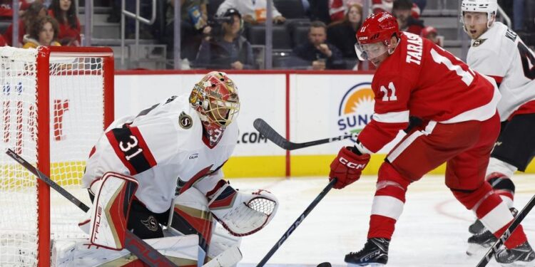 NHL: Preseason-Ottawa Senators at Detroit Red Wings