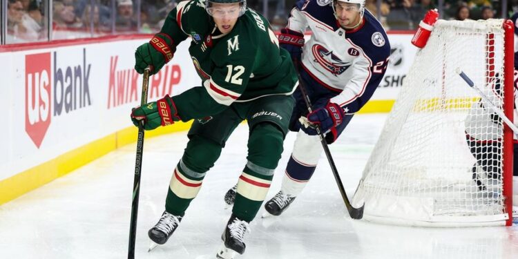 NHL: Columbus Blue Jackets at Minnesota Wild