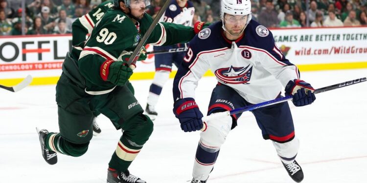 NHL: Columbus Blue Jackets at Minnesota Wild