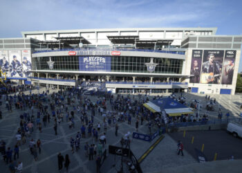 Saturday's home opener for the Lightning will be made up at a later date due to Hurricane Milton. (AP Photo/Phelan M. Ebenhack)