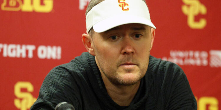 Lincoln Riley is now 22-11 as USC's head coach. (David Berding/Getty Images)