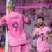 Oct 19, 2024; Fort Lauderdale, Florida, USA;  Inter Miami CF forward Lionel Messi (10) celebrates scoring during the second half against the New England Revolutionat Chase Stadium. Mandatory Credit: Rich Storry-Imagn Images