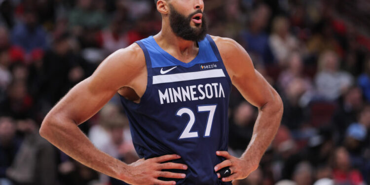 Rudy Gobert has a new deal and no longer shares a front line with Karl-Anthony Town. (Melissa Tamez/Icon Sportswire via Getty Images)