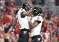 Lamar Jackson celebrates touchdown