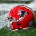 ATLANTA, GA  SEPTEMBER 29:  An Atlanta Falcons helmet during the NFL game between the New Orleans Saints and the Atlanta Falcons on September 29th, 2024 at Mercedes-Benz Stadium in Atlanta, GA.  (Photo by Rich von Biberstein/Icon Sportswire via Getty Images)