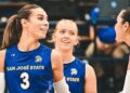 Blaire Fleming, a redshirt senior at San Jose State University, plays as an outside and right-side hitter on the women’s volleyball team.