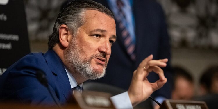 Cruz during a Senate hearing