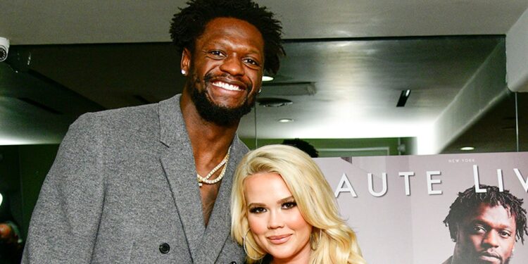 Julius Randle and Kendra Randle attend an event