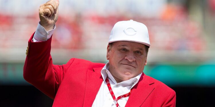 Pete Rose reacts