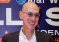 Adam Silver smiles