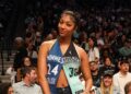 Angel Reese at WNBA finals