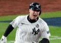 Anthony Volpe celebrates home runs