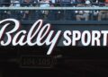 A Bally Sports sign