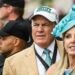 Bill Belichick and Linda Holliday attend the Belmont Stakes