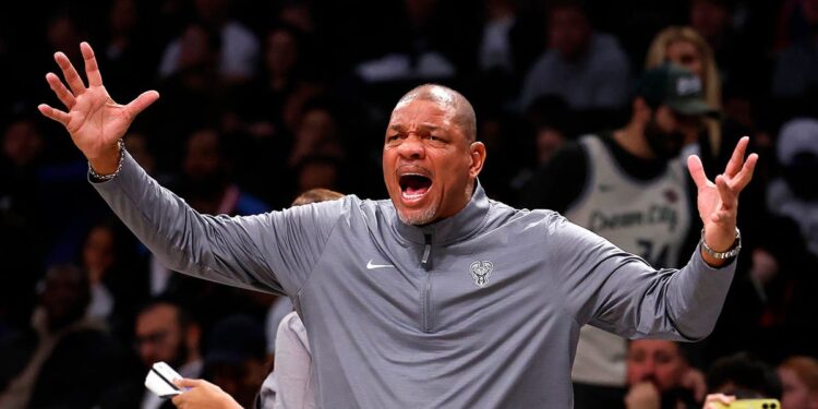 Doc Rivers coaches vs Nets