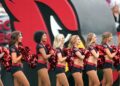 Cardinals cheerleaders at Lions game