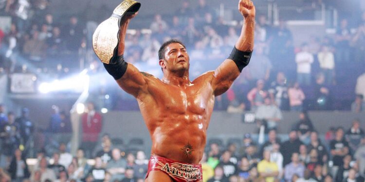 Batista with the title