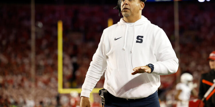 James Franklin and the Nittany Lions have struggled in big-time matchups throughout his tenure. (John Fisher/Getty Images)