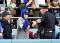 Dodgers fan and police