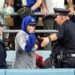 Dodgers fan and police