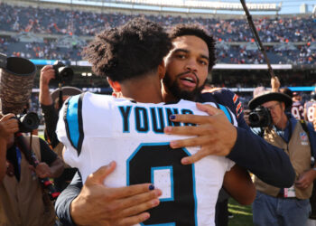 The Panthers' trade for Bryce Young, and what it's meant in the ensuing years for the Bears, is not how they envisioned things going. (Photo by Michael Reaves/Getty Images)