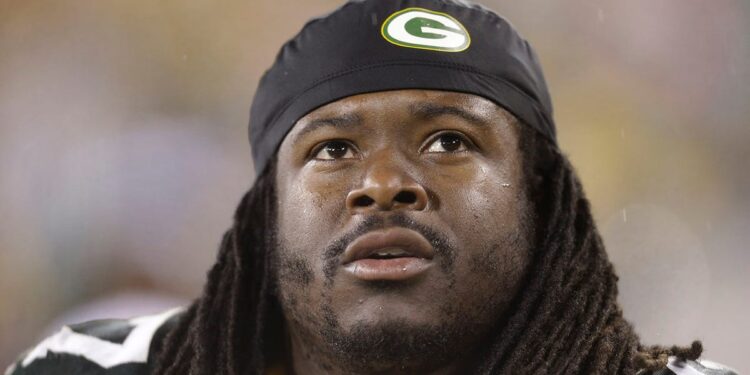 Eddie Lacy during a Packers game