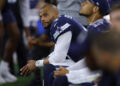 Dak Prescott and the Cowboys have gone down hard in three home games this season. They enter the bye week 3-3. (AP Photo/Gareth Patterson)