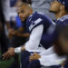 Dak Prescott and the Cowboys have gone down hard in three home games this season. They enter the bye week 3-3. (AP Photo/Gareth Patterson)