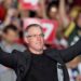 Former Green Bay Packers quarterback Brett Favre speaks before Republican presidential nominee former President Trump at a campaign rally at the Resch Center, Wednesday, in Green Bay, Wis.