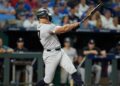 Giancarlo Stanton swings