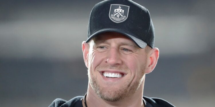 J.J. Watt smiles