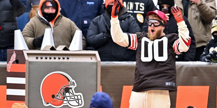 Jake Paul at Browns game