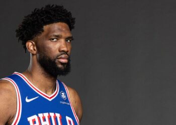 Joel Embiid at 76ers' training complex