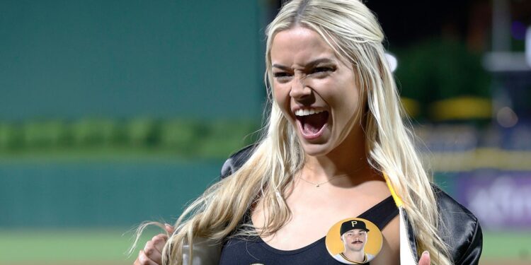 Olivia Dunne at the Pirates game