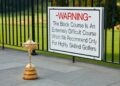 Ryder Cup trophy in front of bethpage