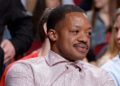 Steve Francis attends an NBA game