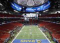 A general view inside Mercedes-Benz Stadium