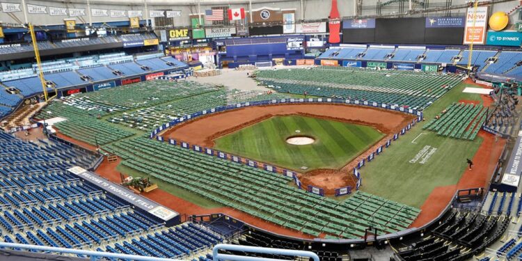 Tropicana Field staging site