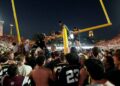 Vanderbilt knocks down a field goal post