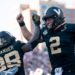 Vanderbilt football players celebrate a touchdown