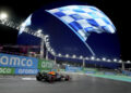 Red Bull driver Max Verstappen, of the Netherlands, drives the course during qualifying for the Formula One U.S. Grand Prix auto race, Friday, Nov. 22, 2024, in Las Vegas. (AP Photo/Rick Scuteri)