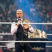 COLUMBIA, SOUTH CAROLINA - OCTOBER 18: Cody Rhodes speaks to the WWE Universe with the Undisputed WWE Championship belt over his shoulder during SmackDown at Colonial Life Arena on October 18, 2024 in Columbia, South Carolina.  (Photo by WWE/Getty Images)