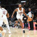 CLEVELAND, OHIO - OCTOBER 25: Evan Mobley #4 of the Cleveland Cavaliers drives to the basket during the third quarter against the Detroit Pistons at Rocket Mortgage Fieldhouse on October 25, 2024 in Cleveland, Ohio. The Cavaliers defeated the Pistons 113-101. NOTE TO USER: User expressly acknowledges and agrees that, by downloading and or using this photograph, User is consenting to the terms and conditions of the Getty Images License Agreement. (Photo by Jason Miller/Getty Images)