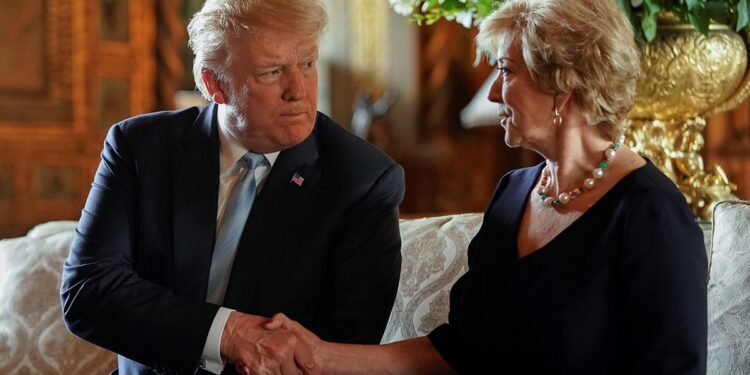 Trump Linda McMahon